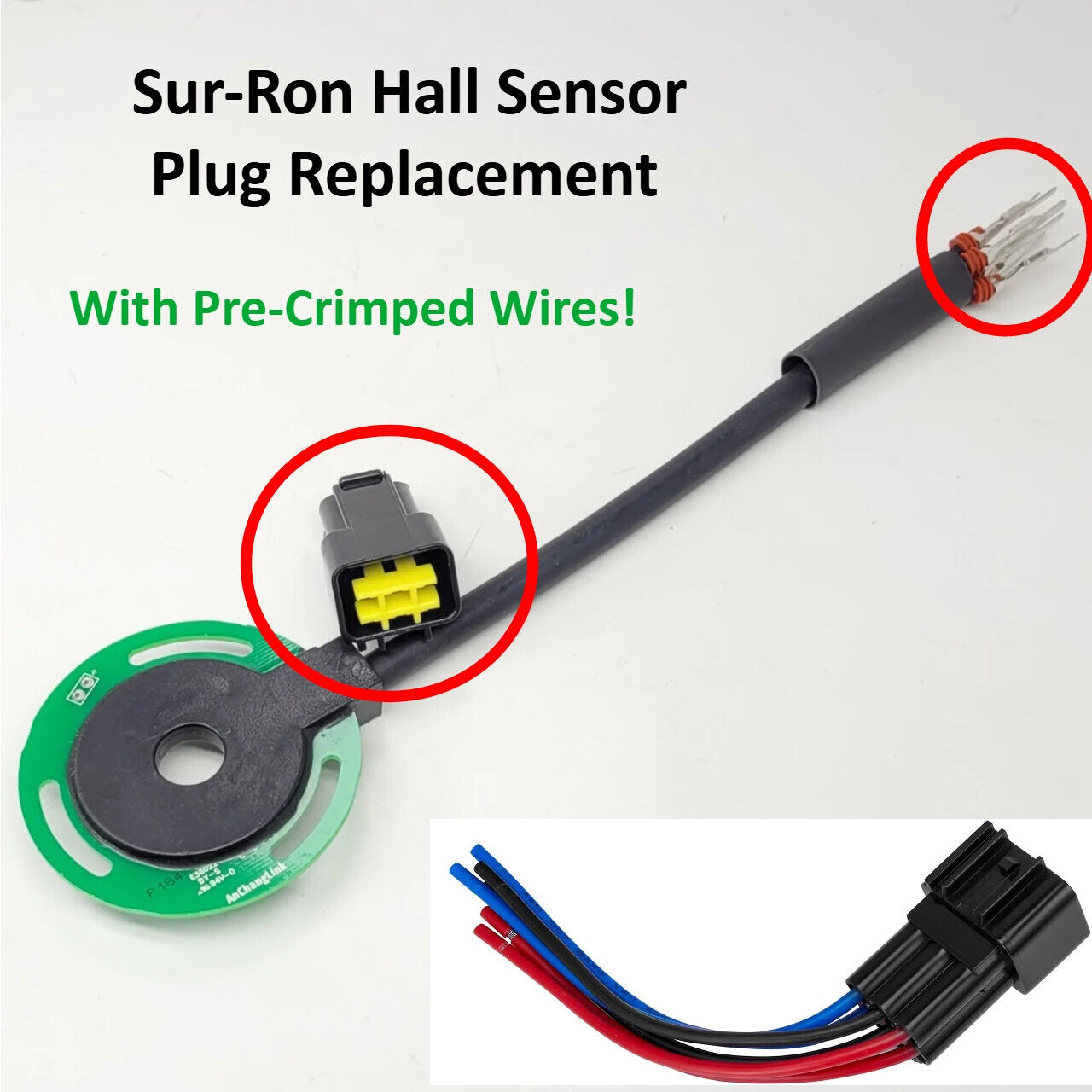 Surron Hall Sensor Or Battery Signal Plug Replacement - Pre-Crimped Wires