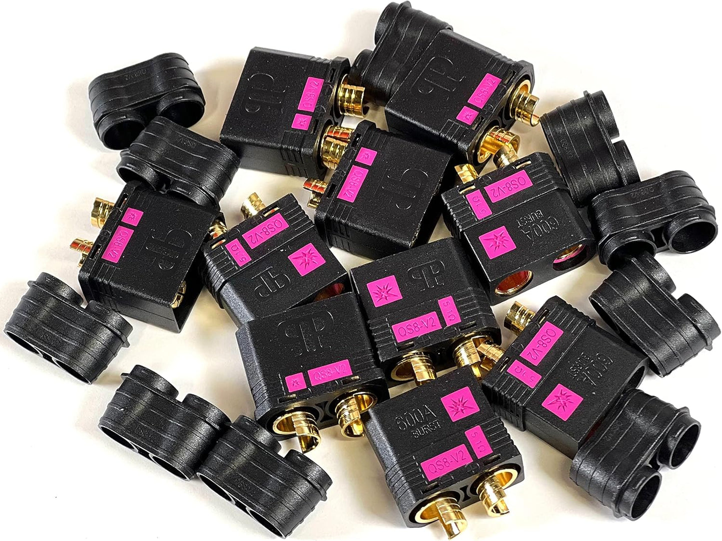 QS8-V2 Battery Connector 600A Gold-Plated Anti-Spark Plugs