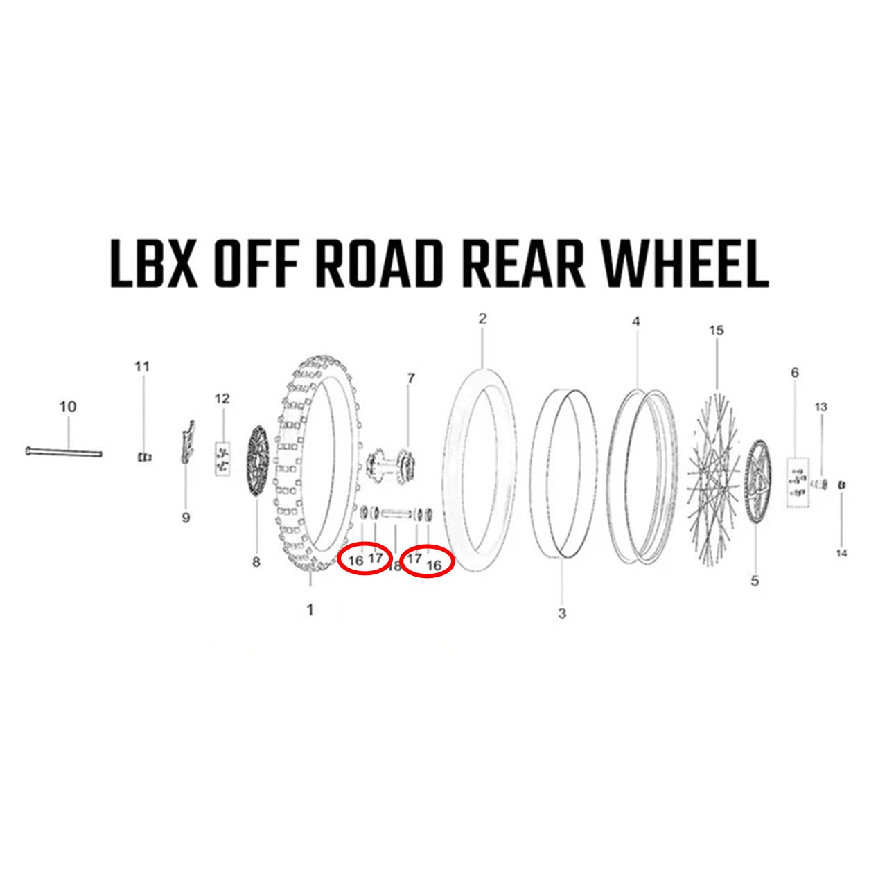 Rear Wheel Bearing Upgrade Kit - Surron/Talaria/E-Ride Pro