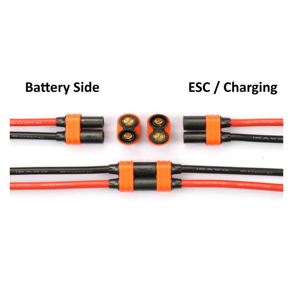 RCPROPLUS Pro-D6 Supra X Battery Connector - 1 Set (8-10AWG)
