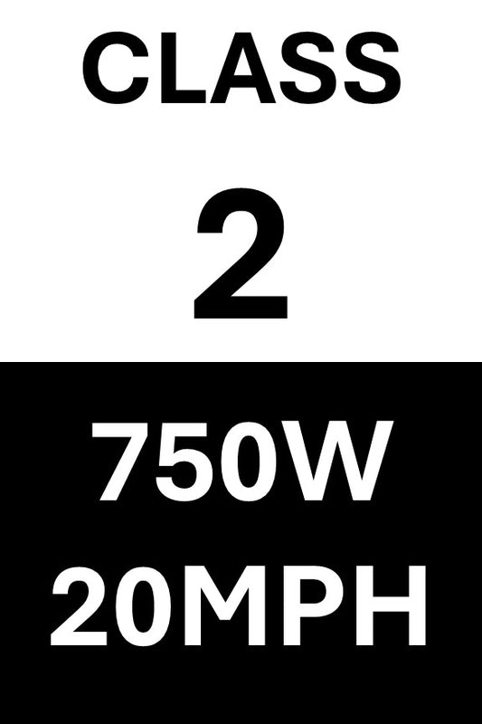 E-Bike Class 2 Stickers Decals (2 Stickers/Pack)