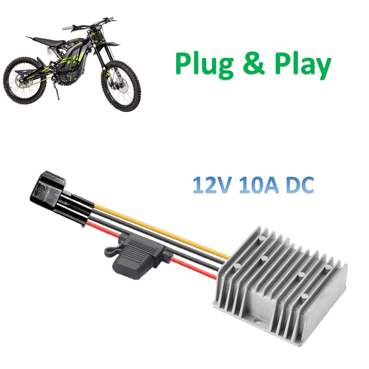 12V DC Converter Upgrade - 10A Buck Converter for Sur-Ron Light Bee