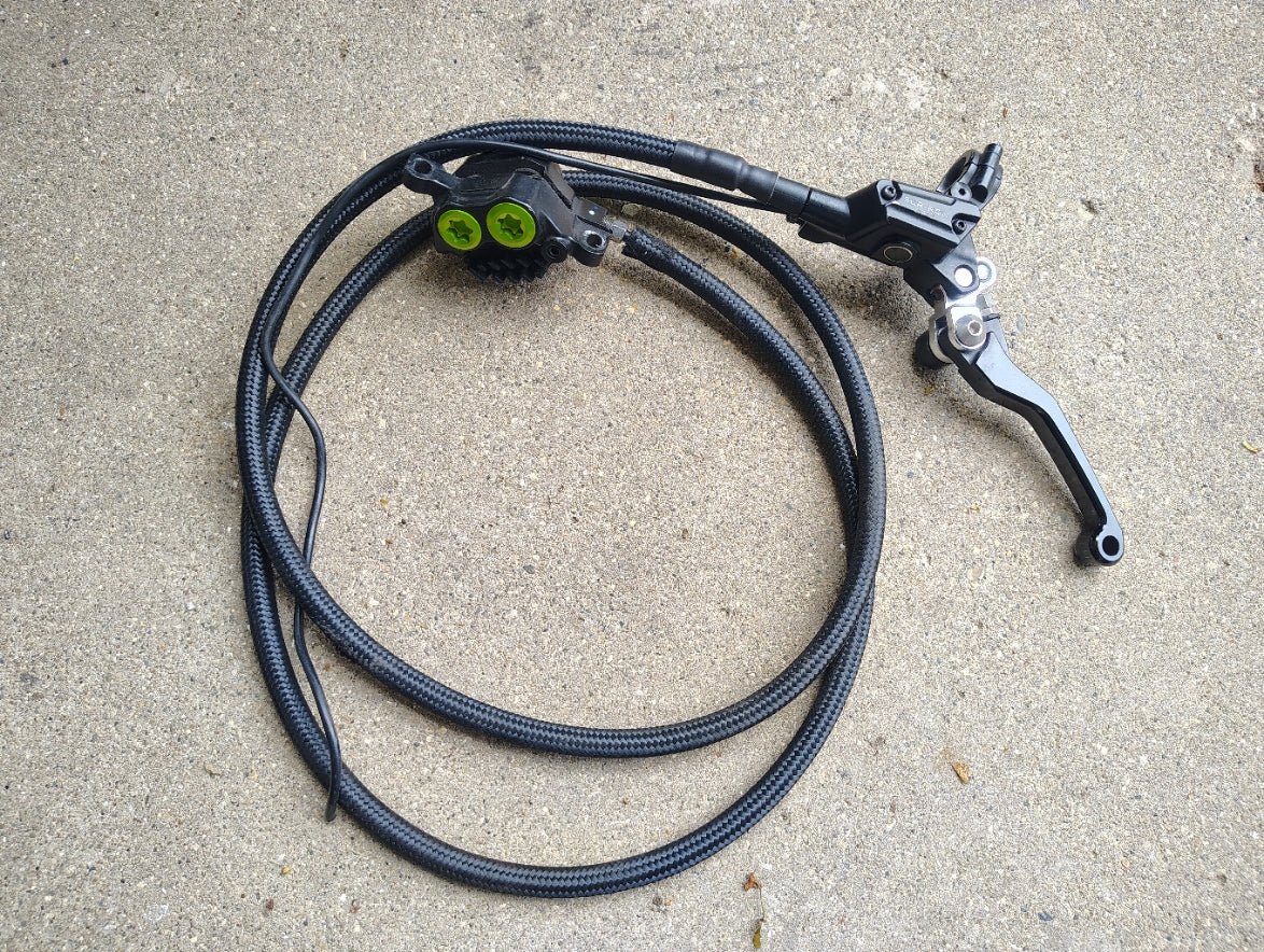 Armored Brake Hose for Mineral Oil E-Moto Brakes