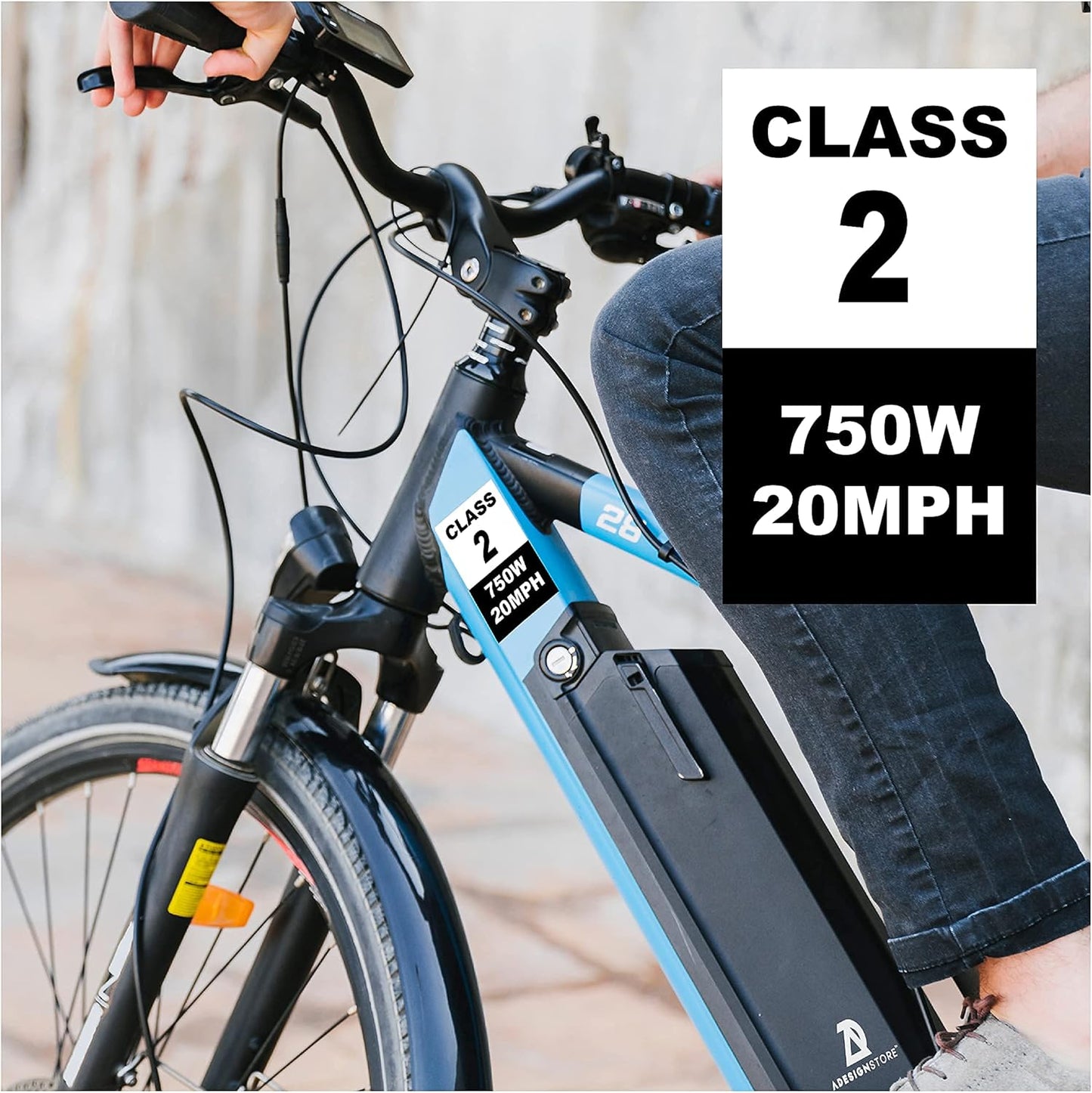 E-Bike Class 2 Stickers Decals (2 Stickers/Pack)
