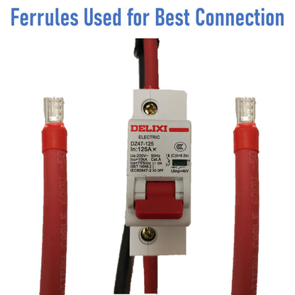 Surron Main Power Cable w/ Breaker for 72V Battery 6AWG