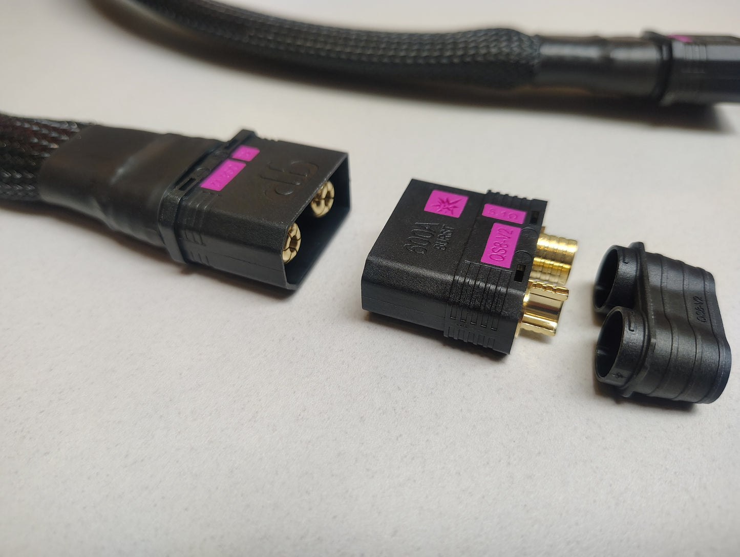 QS8-V2 Battery Connector 600A Gold-Plated Anti-Spark Plugs