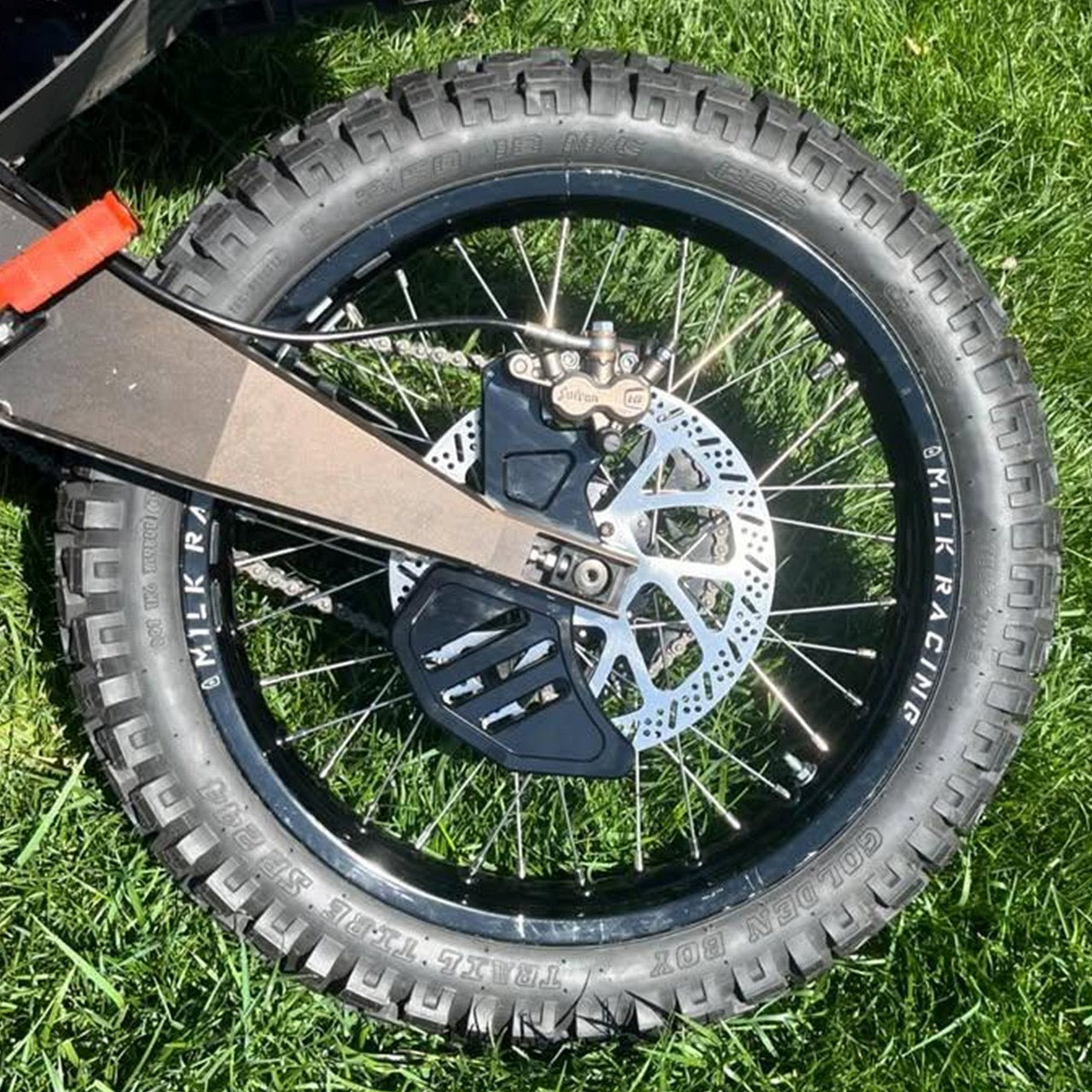 Surron LBX Moto Brake Mounting Bracket and Rotor - Rear