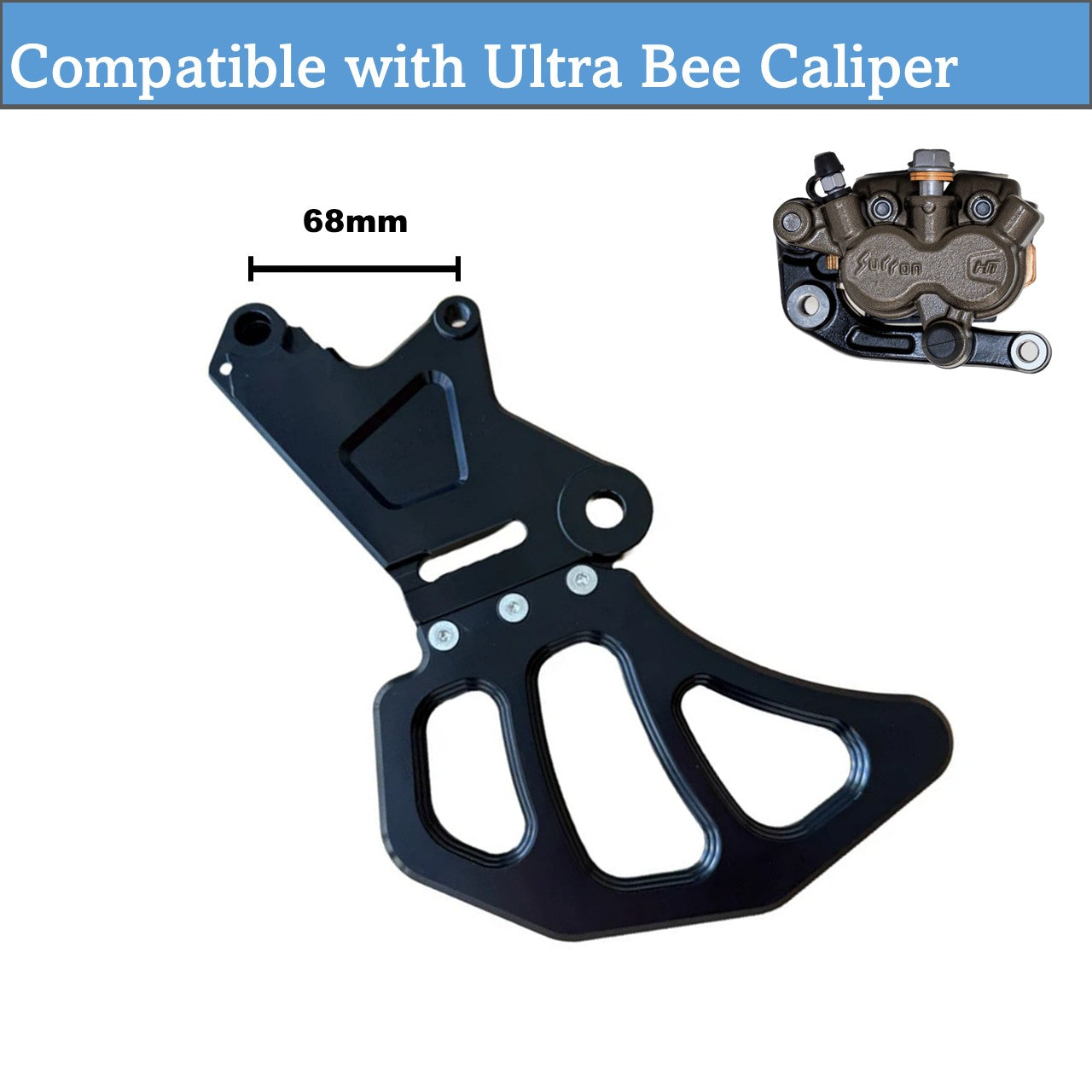 Surron LBX Moto Brake Mounting Bracket and Rotor - Rear