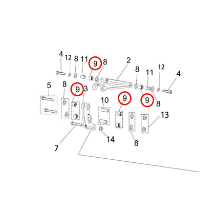 Suspension Linkage and Triangle SKF Bearings for Surron LBX