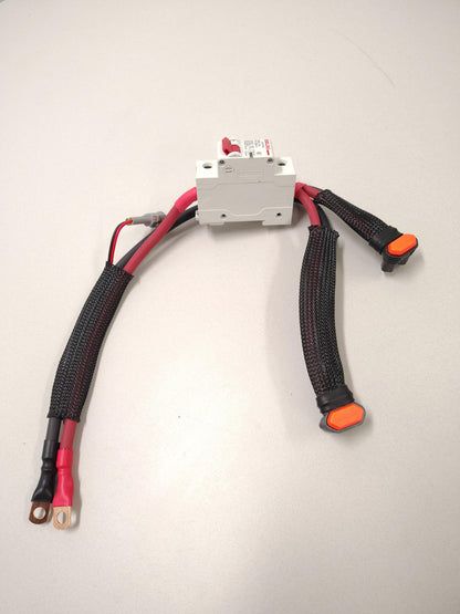 Cable de alimentación principal Surron con disyuntor para batería de 72 V 6AWG